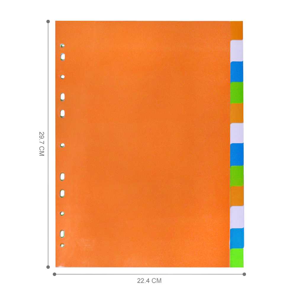 12 Tabs Index Divider A4 DX-861 Multi-Colors