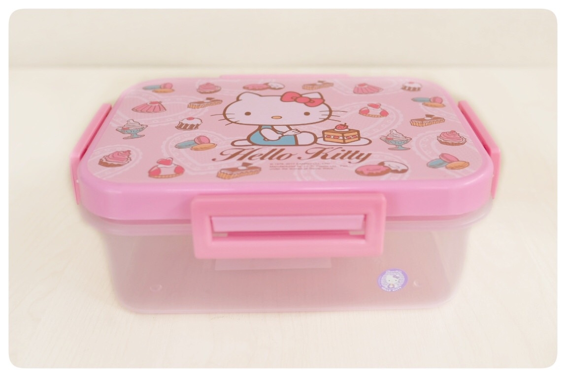 กล่องข้าว + ช้อนส้อม S.Lock 9196 ลายคิตตี้