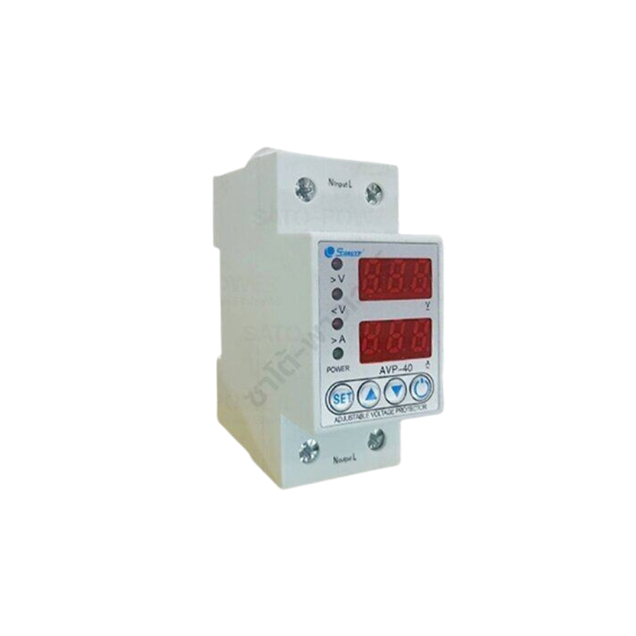 เครื่องป้องกันไฟตก/ไฟเกิน Over V, I & Under V 40A Over V, I & Under V 63V อุปกรณ์ป้องกันแรงดันไฟฟ้าอัตโนมัติ