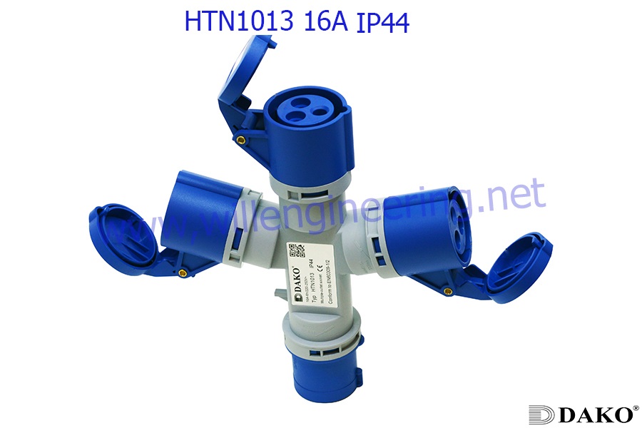 HTN 1013 ปลั๊กตัวเมีย 3ทาง 2P+E 16A 230V IP44 6h