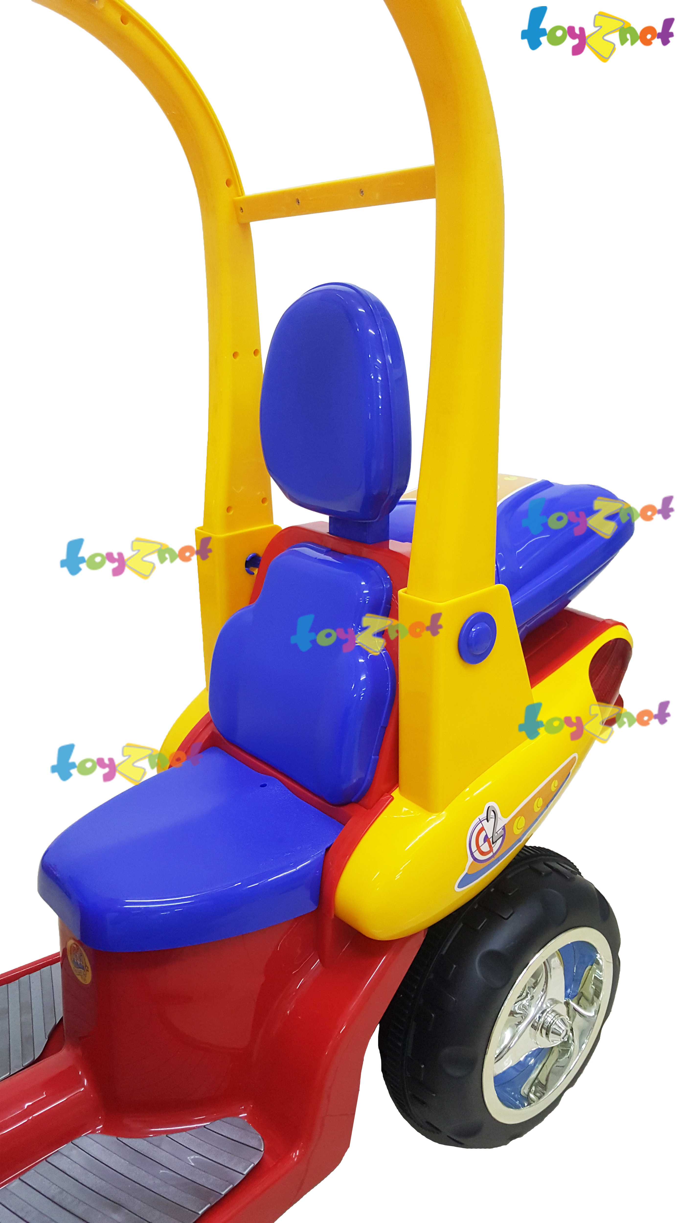 Toyznet ส่งฟรี มอเตอร์ไซด์แบตเตอรี่มีหลังคาและวิทยุเทป รุ่น 2227-28