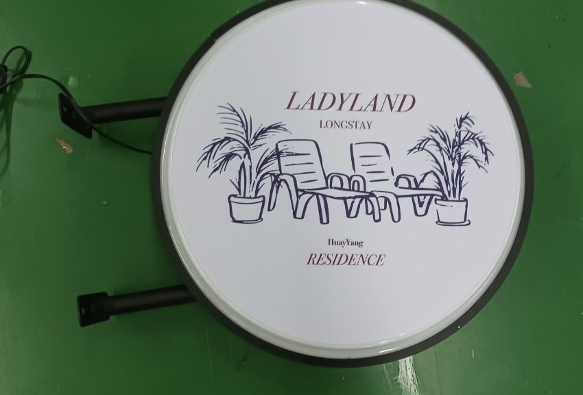 กล่องไฟวงกลมสำเร็จรูป กล่องไฟLightbox 2 หน้า