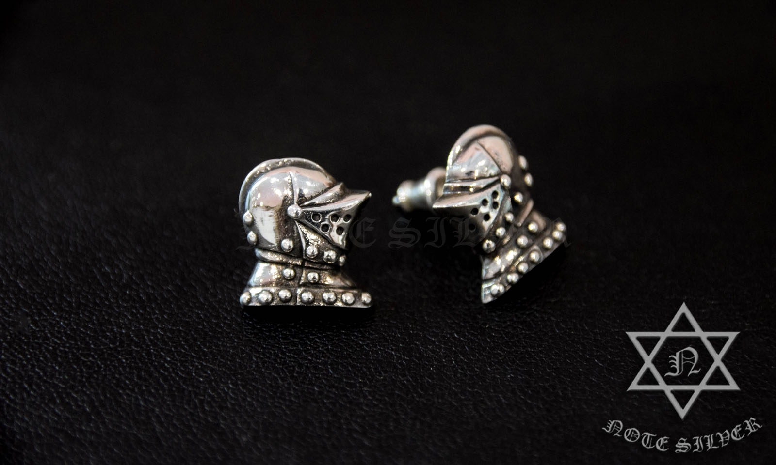 ต่างหูเงินแท้ นักรบ โรมัน Sterling Silver 925 NSER415