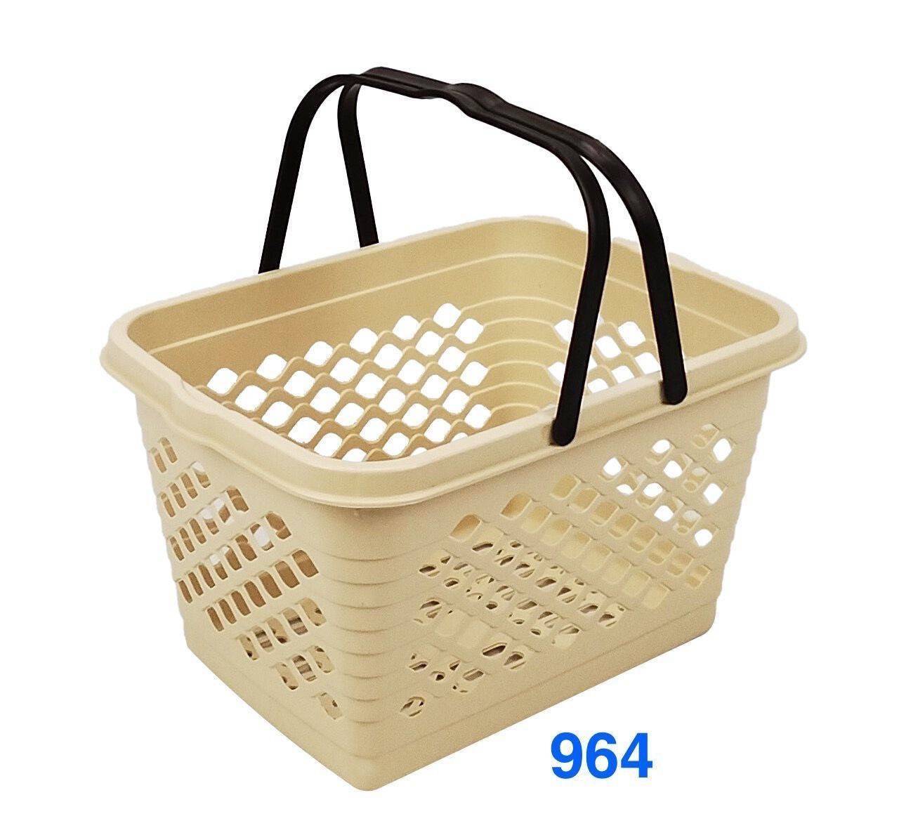 ตะกร้าหูหิ้ว No.964 สีน้ำตาล (COOK)
