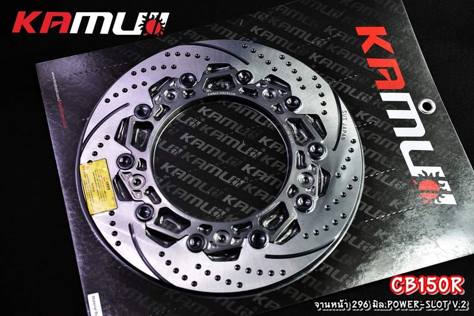 จานดิสก์หน้าCB150R 296 มิล . Power-Slot V.2