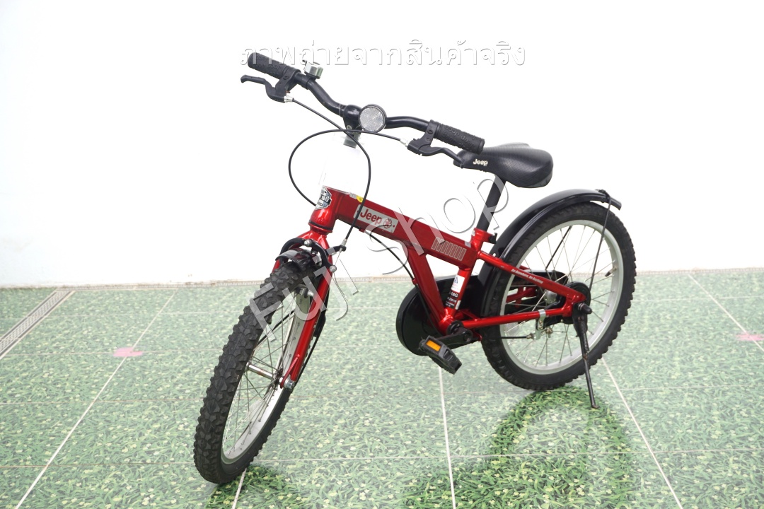จักรยานเด็กญี่ปุ่น- ล้อ 18 นิ้ว - ไม่มีเกียร์ - Jeep - สีแดง [จักรยานมือสอง]