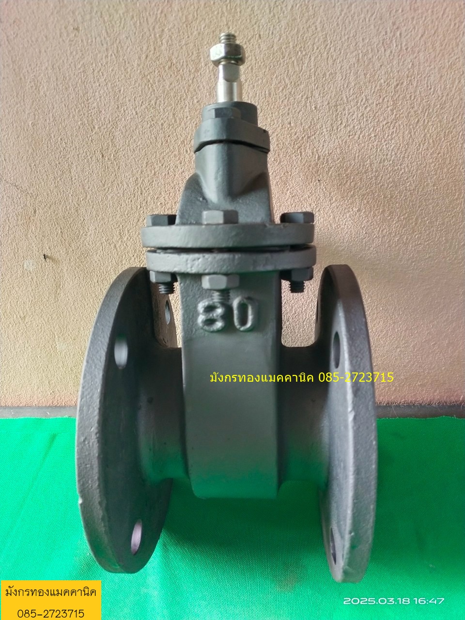 ประตูน้ำเหล็กหล่อ ขนาด 3 นิ้ว วาล์วทองเหลือง