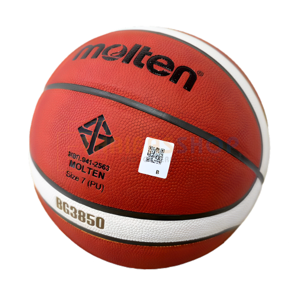 (ของแท้ 100%) ลูกบาส บาสเกตบอล Molten B7G3850 size7 บาส หนัง PU ของแท้ ใช้แข่งขัน มี มอก.