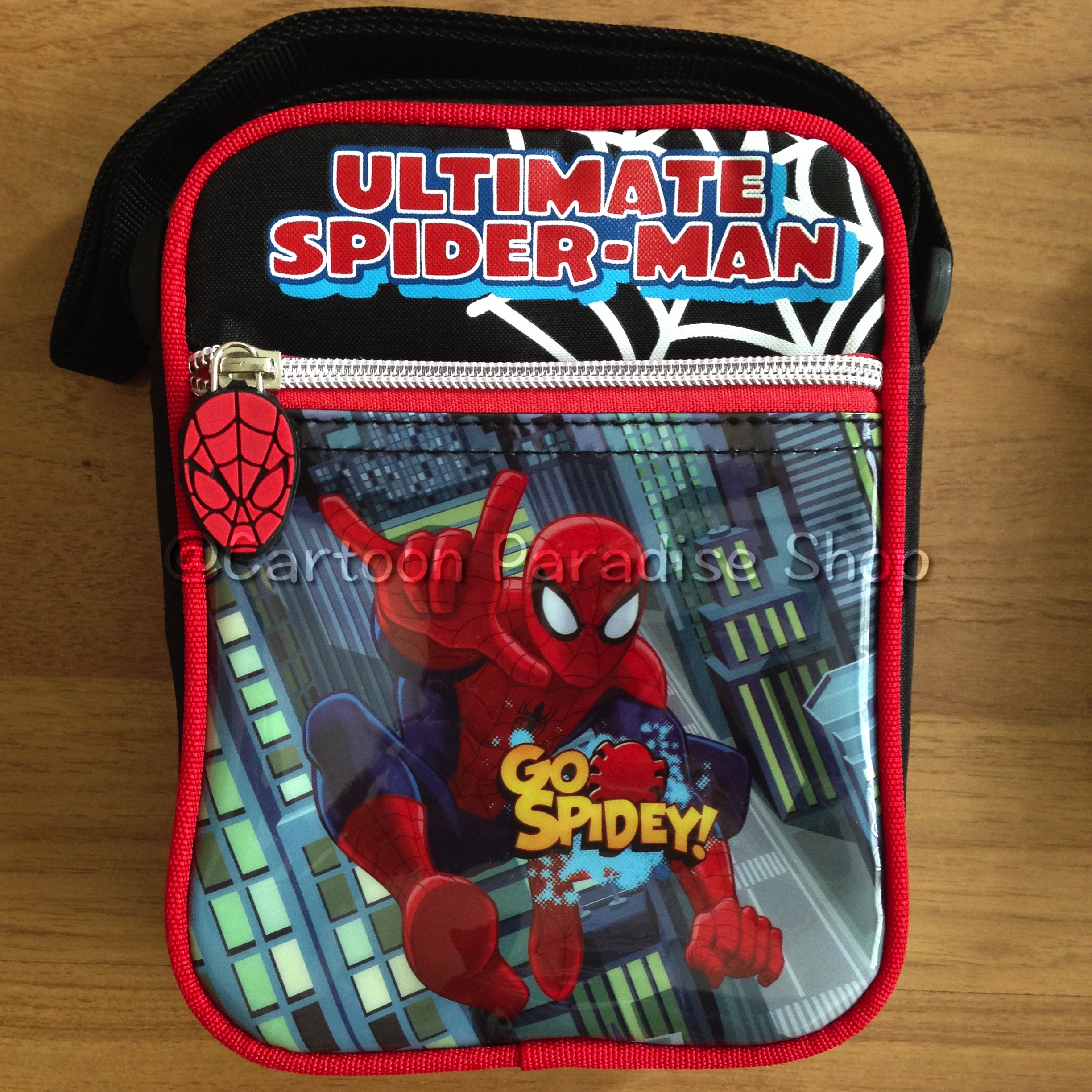 กระเป๋าสะพายข้าง กระเป๋าคล้องคอ 7 นิ้ว สไปเดอร์แมน Spiderman Shoulder Bag Sling Bag 7 Inches