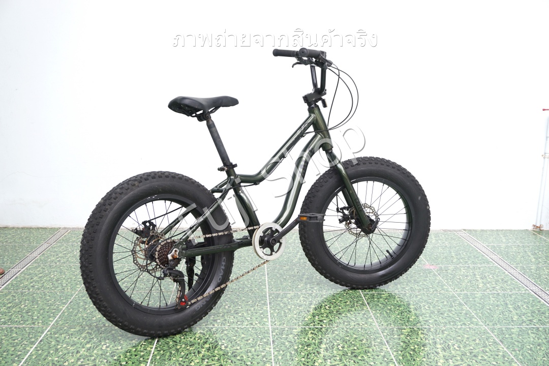 จักรยานญี่ปุ่น - ล้อ 20 นิ้ว - มีเกียร์ - อลูมิเนียม - Calle - สีเขียว [จักรยานมือสอง]