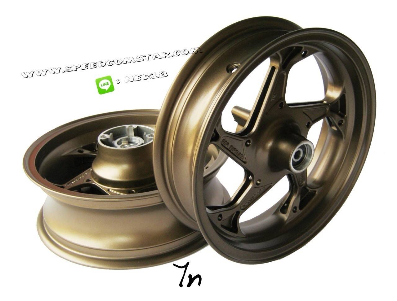 ล้อ SAFETY หน้า3.00หลัง4.00 ขอบ12 ใส่ HONDA MONKEY MSX 125 MSX SF GPX DEMON125 มีสีทอง ขาว ดำ น้ำตาล ราคาคู่ละ3500