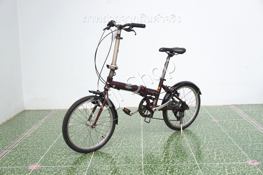 จักรยานพับได้ญี่ปุ่น - ล้อ 20 นิ้ว - มีเกียร์ - อลูมิเนียม - Mini Cooper - สีแดง [จักรยานมือสอง]