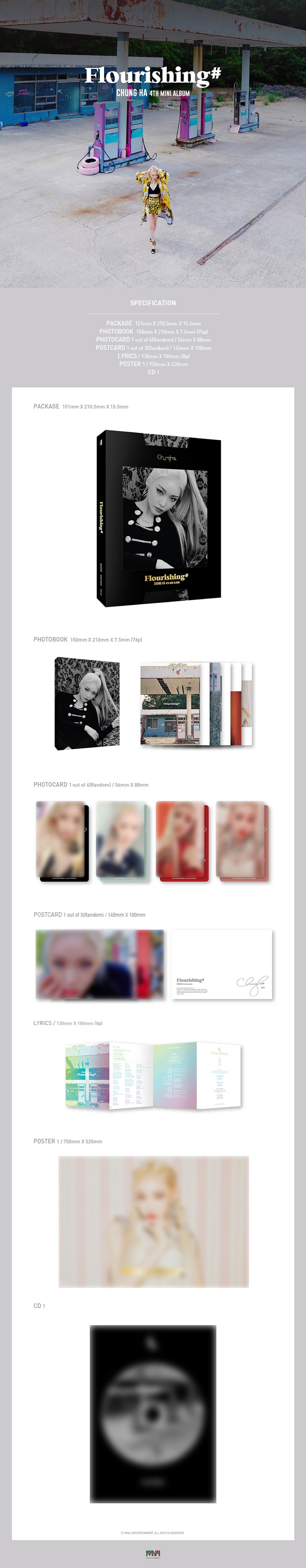 [PRE-ORDER] CHUNG HA - 4th Mini Album "FLOURISHING"