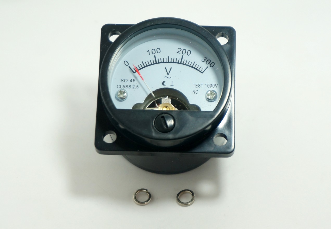Analog panel voltmeter 300 VAC