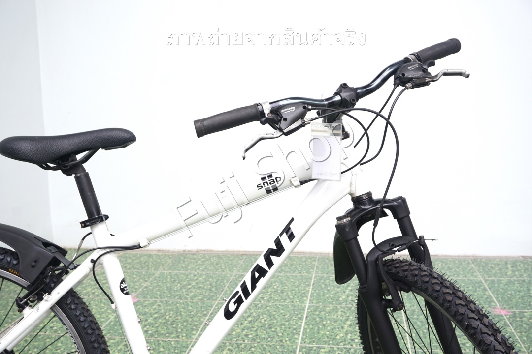 จักรยานเสือภูเขาญี่ปุ่น- ล้อ 26 นิ้ว - มีเกียร์ - มีโช๊ค - อลูมิเนียม - Giant Snap - สีขาว [จักรยานมือสอง]