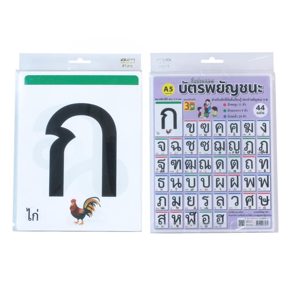 Thai Alphabets Flashcards A5 ET-213