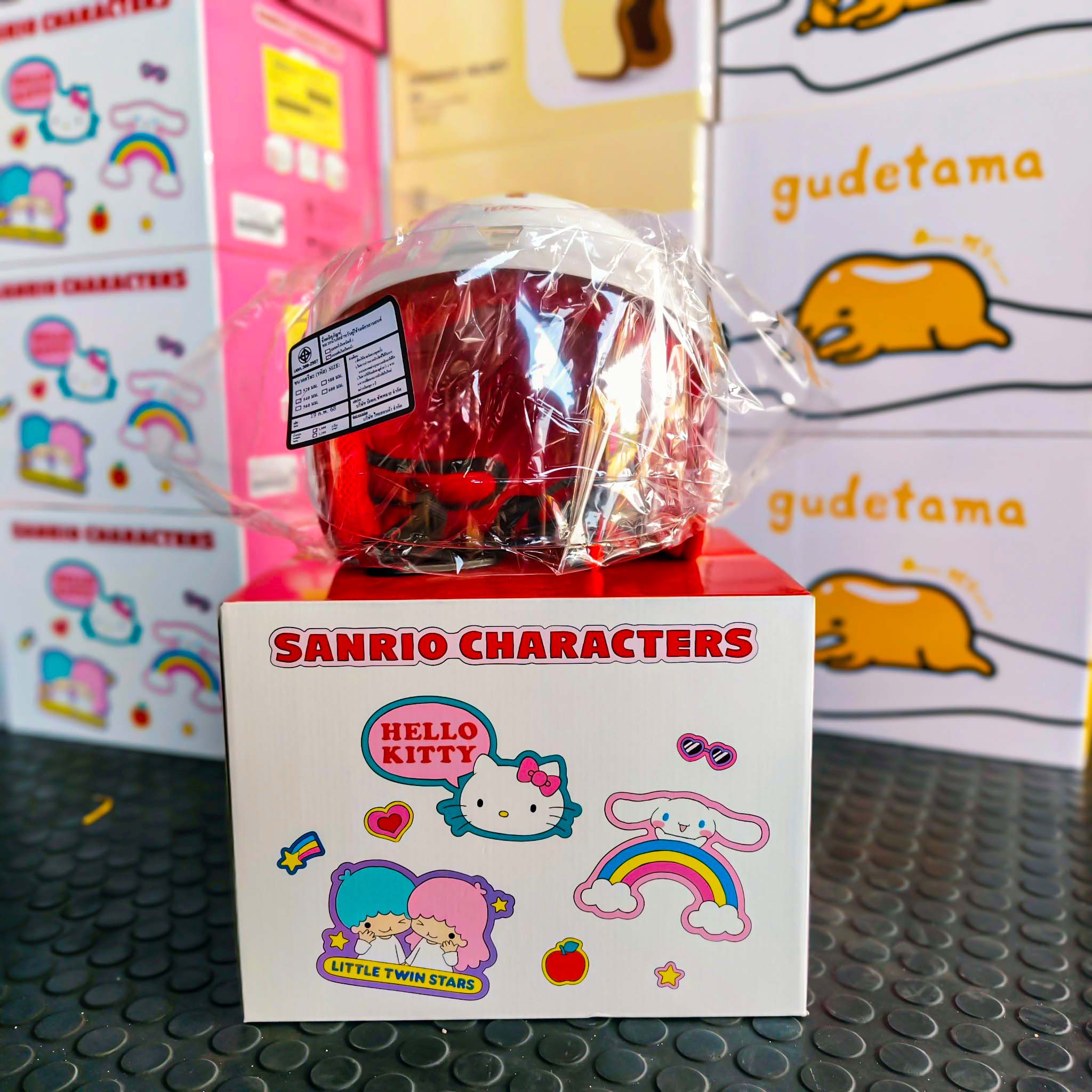 หมวกกันน็อคเด็ก H2C [แบบเต็มใบเปิดหน้า] ลายลิขสิทธิ์ Sanrio Characters