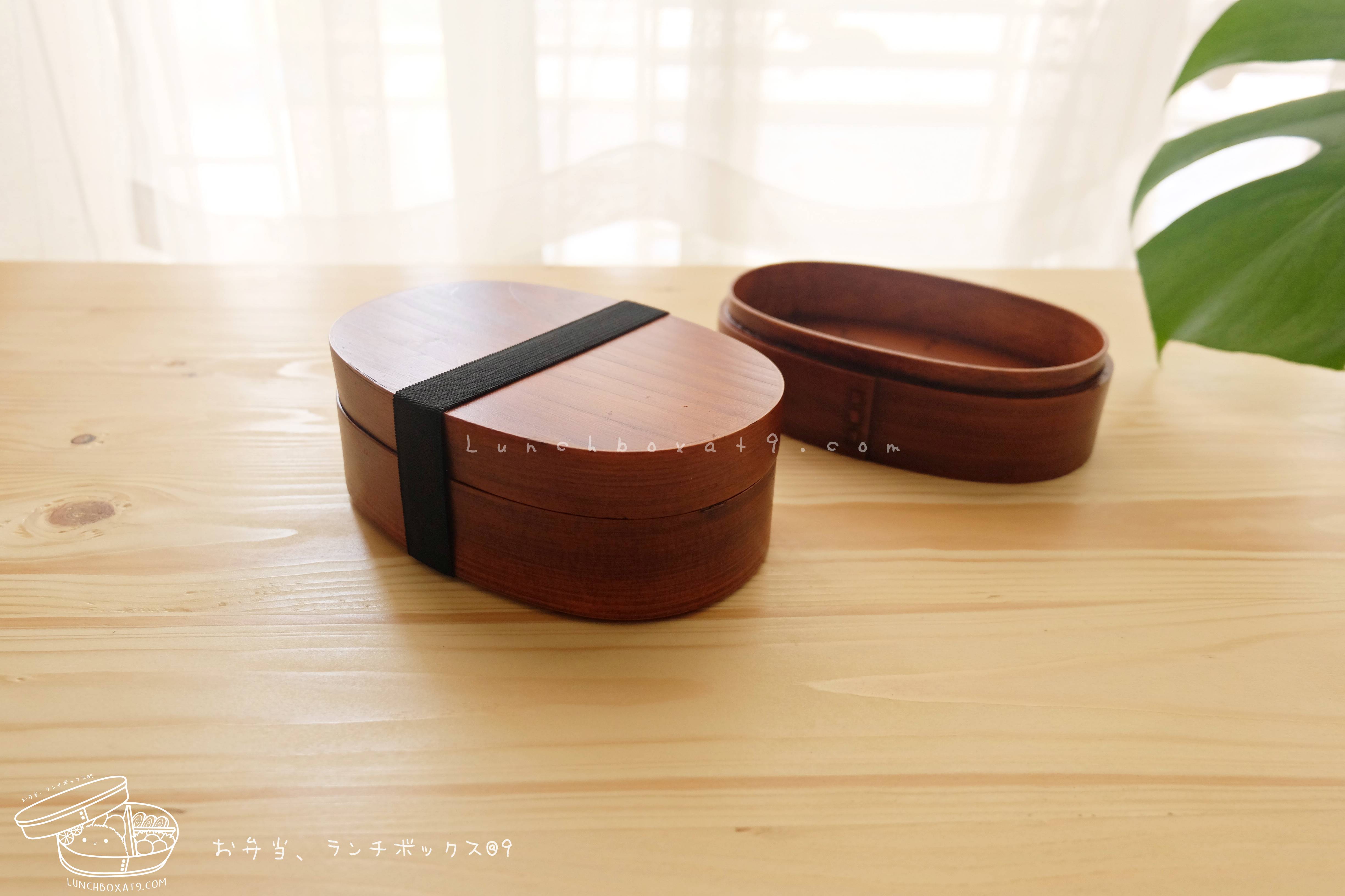 Bending Original Japanese Cedar Wood Bento Box (Small) กล่องข้าวญี่ปุ่นไม้ซีดาร์รุ่นดั้งเดิมรุ่นเล็ก 2 ชั้น