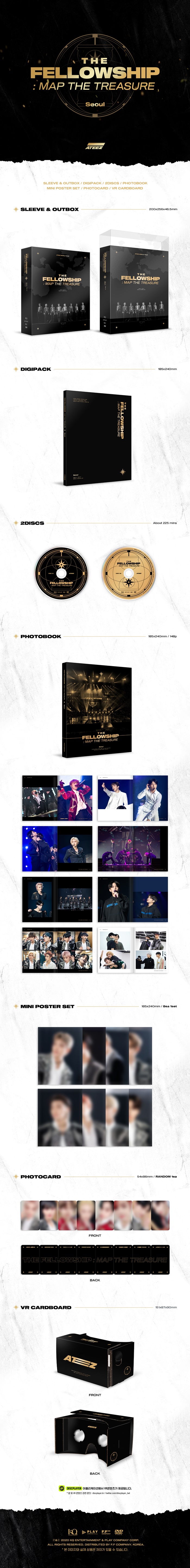 [PRE-ORDER] ATEEZ - ATEEZ WORLD TOUR THE FELLOWSHIP : MAP THE TREASURE SEOUL (2DVD)