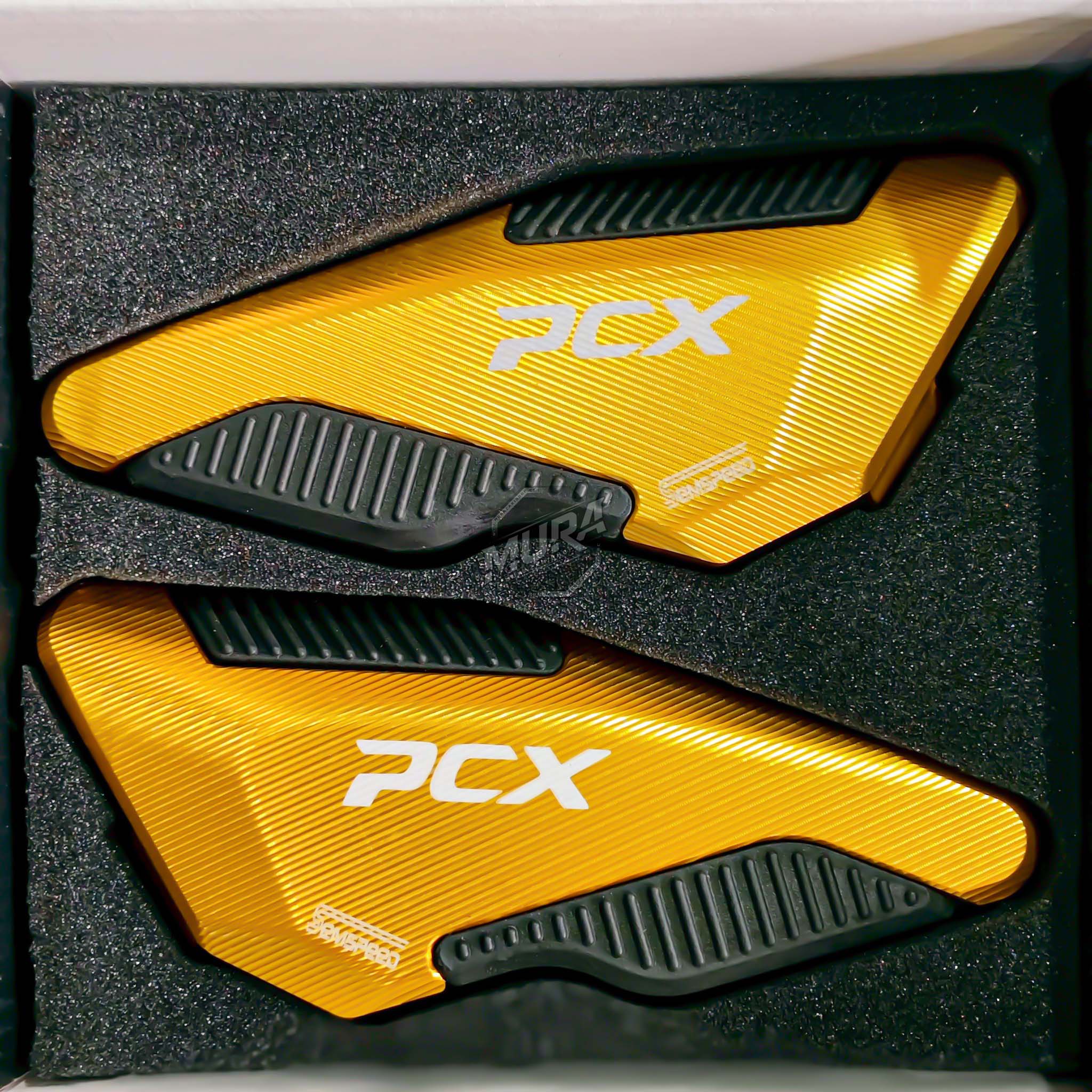 พักเท้าหลัง PCX160ปี21-25 Semspeed CNC 8 สี : ดำ/แดง/เทา/เขียว/น้ำเงิน/ม่วง/ชมพู/ทอง 980.-