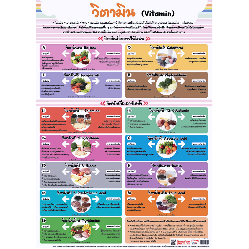 Vitamin Educational Posters