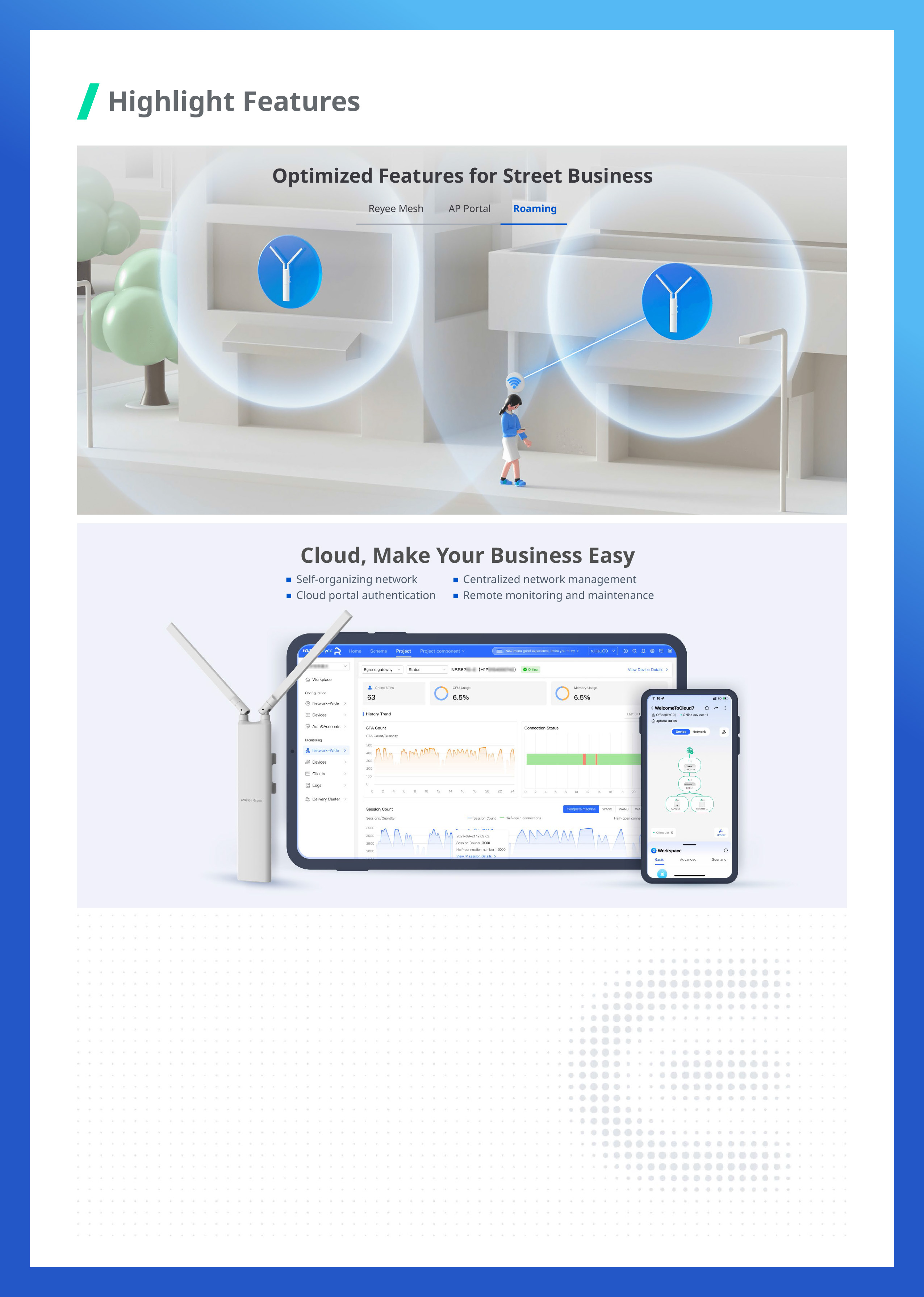 RUIJIE RG-RAP52-OD Outdoor Cloud Manage Acess Point Wi-Fi 5, 1267 Mbps, GE Port BY BILLIONAIRE SECURETECH RG-RAP52-OD