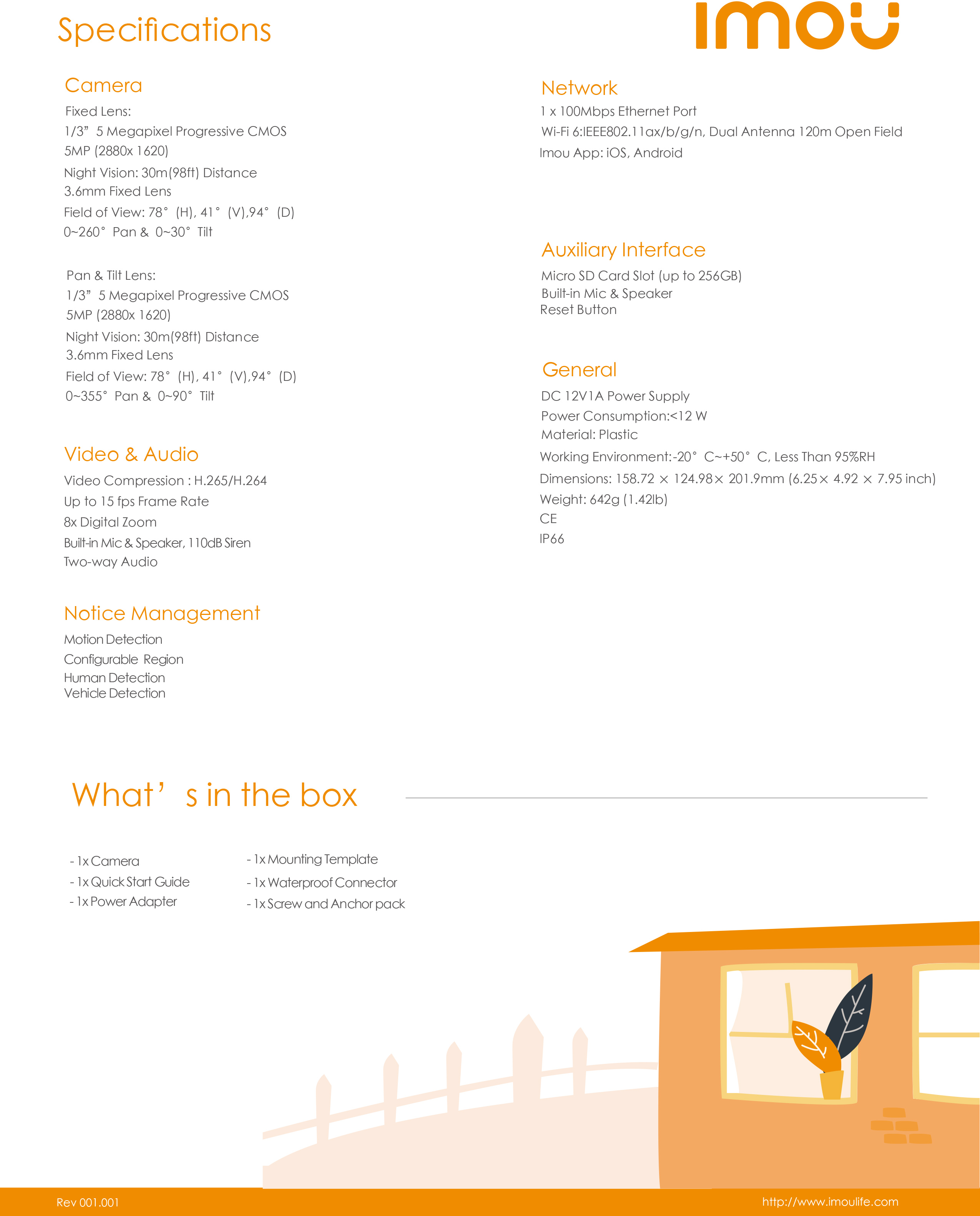 IMOU CRUISER DUAL 10MP (5MP + 5MP) IPC-S7XP-10M0WED กล้องวงจรปิดระบบ IP WIFI มีไมค์และลำโพงในตัว ใช้งานภายนอกได้ BY BILLIONAIRE SECURETECH CRUISER DUAL 10MP