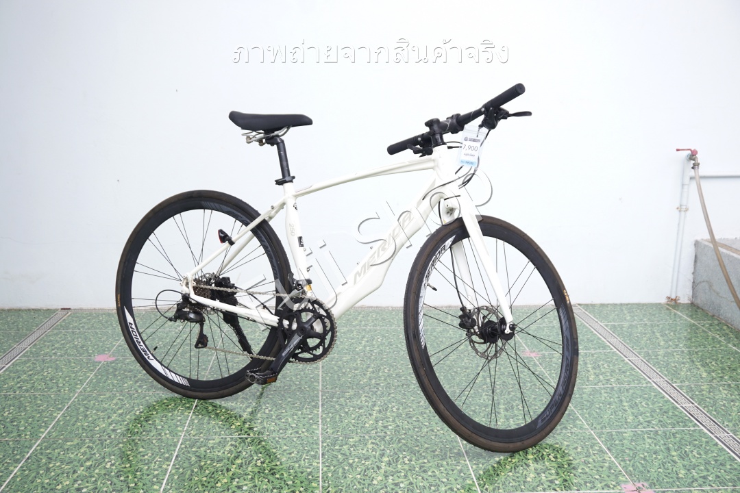 จักรยานไฮบริดญี่ปุ่น- ล้อ 700c - มีเกียร์ - อลูมิเนียม - Merida Grand Speed 250 - สีขาว [จักรยานมือสอง]