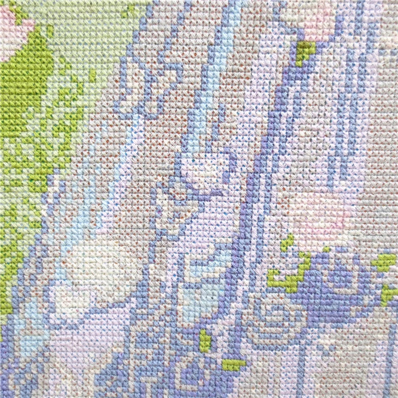 lady-1065 *พร้อมส่ง* ชุดปักครอสติช ลายเจ้าหญิงกวางขาว ( งานปักเต็มลาย ไม่มีเดินเส้น ปักครั้งละ 3 เส้นเล็ก ) ขนาด 51*69 ซม.ผ้าครอสติช 11CTพิมพ์ลายปักเต็มลายผ้า ไหมคอตตอน 37 สี ผังลาย เข็ม