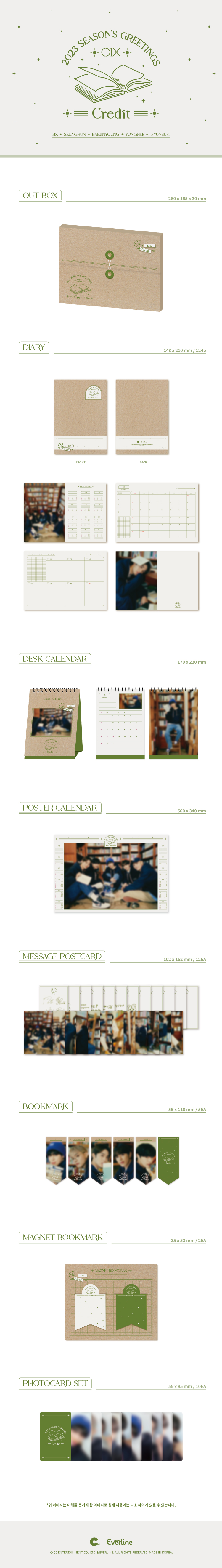 [PRE-ORDER] CIX - 2023 Season's Greetings "Credit"