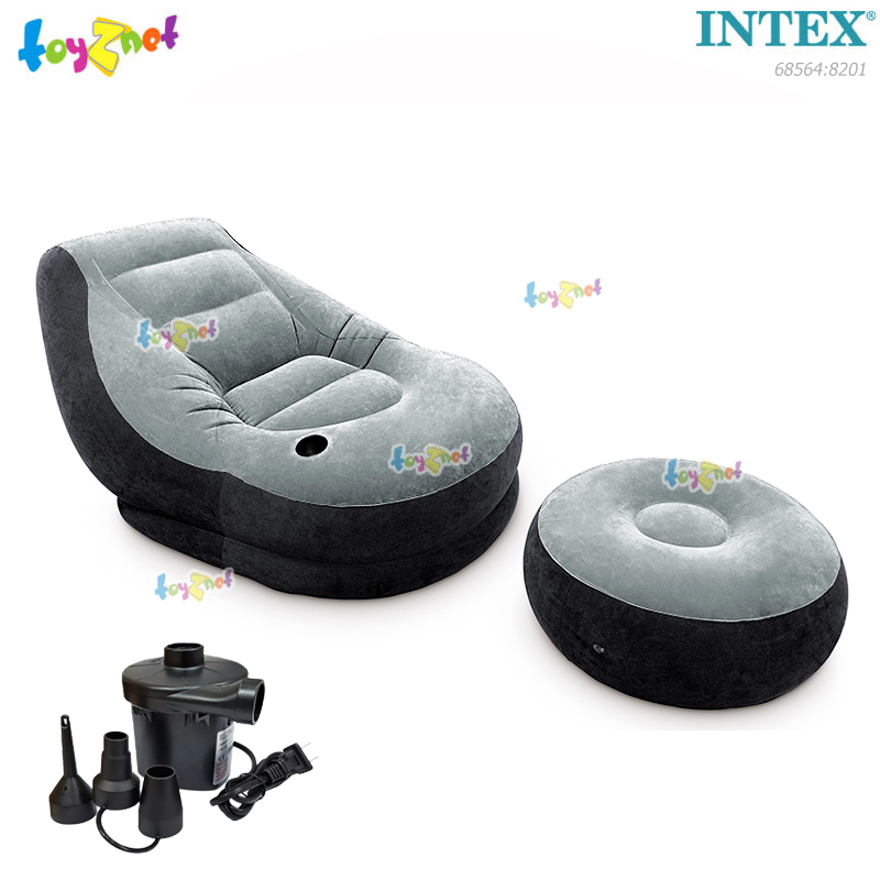 Intex Ultra Lounge White no.68564 + Electric Air Pump