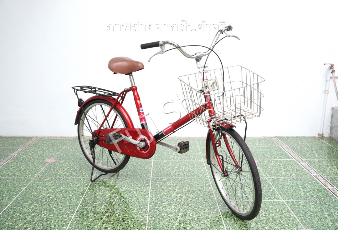 จักรยานแม่บ้านญี่ปุ่น - ล้อ 20 นิ้ว - ไม่มีเกียร์ - อลูมิเนียม - Miyata - สีแดง [จักรยานมือสอง]