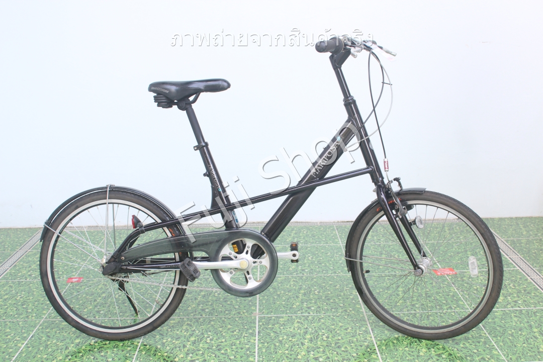 จักรยานญี่ปุ่น - ล้อ 20 นิ้ว - มีเกียร์ - อลูมิเนียม - Bridgestone Mariposa Mini- สีดำ [จักรยานมือสอง]