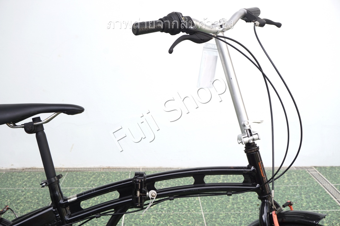 จักรยานพับได้ญี่ปุ่น - ล้อ 20 นิ้ว - มีเกียร์ - อลูมิเนียม - Doppelganger - สีดำ [จักรยานมือสอง]