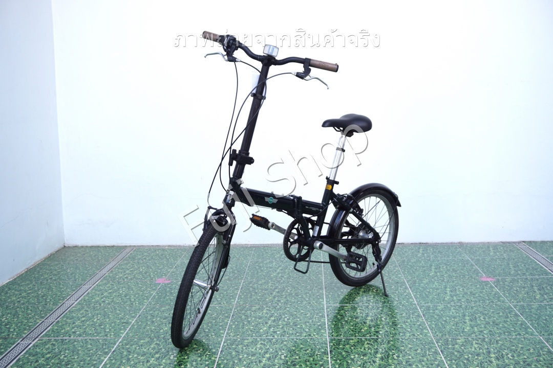 จักรยานพับได้ญี่ปุ่น - ล้อ 20 นิ้ว - มีเกียร์ - อลูมิเนียม - Mini Cooper - สีเขียว [จักรยานมือสอง]