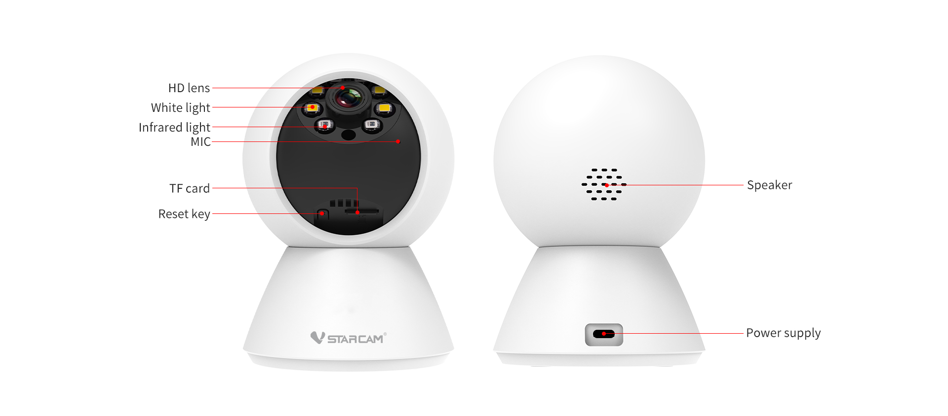 Vstarcam C991 กล้องวงจรปิดระบบ IP WIFI 2 MP Color Night Vision มีไมค์และลำโพงในตัว BY BILLIONAIRE SECURETECH C991