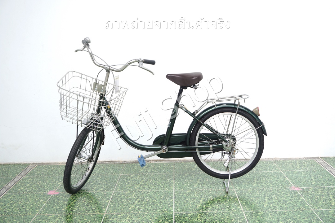 จักรยานแม่บ้านญี่ปุ่น - ล้อ 20 นิ้ว - ไม่มีเกียร์ - สีเขียว [จักรยานมือสอง]