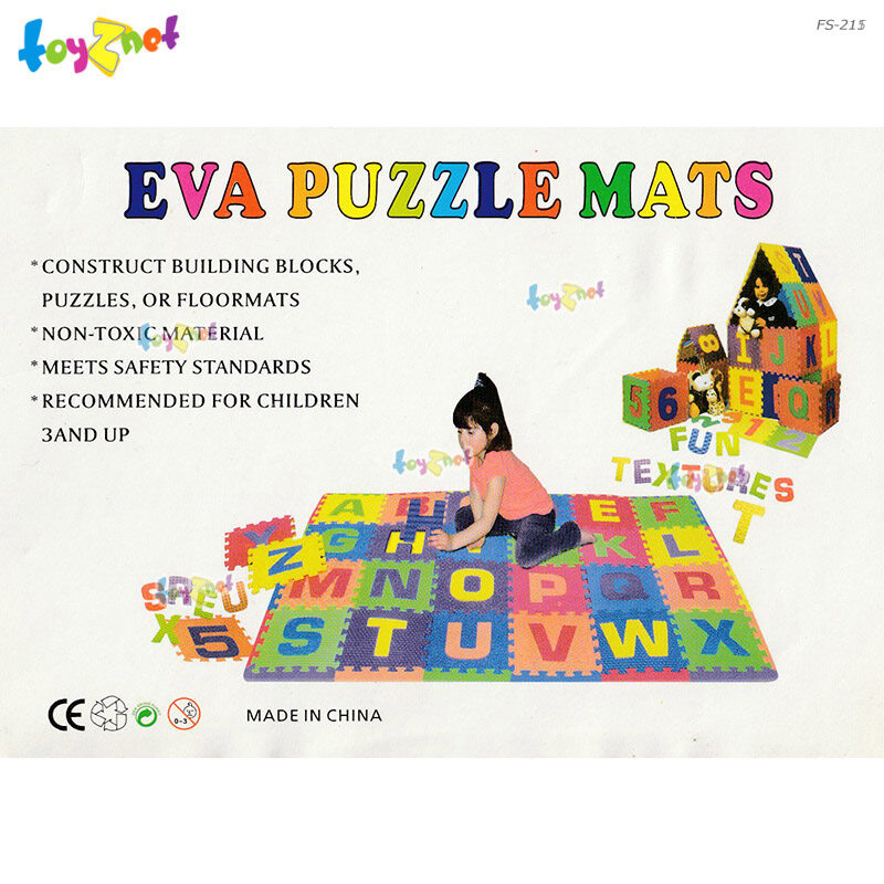 Toyznet ส่งฟรี แผ่นโฟมปูพี้นลายดอกไม้ 8 แผ่น (ภาษาจีนแบบพินอิน) รุ่น FS-215