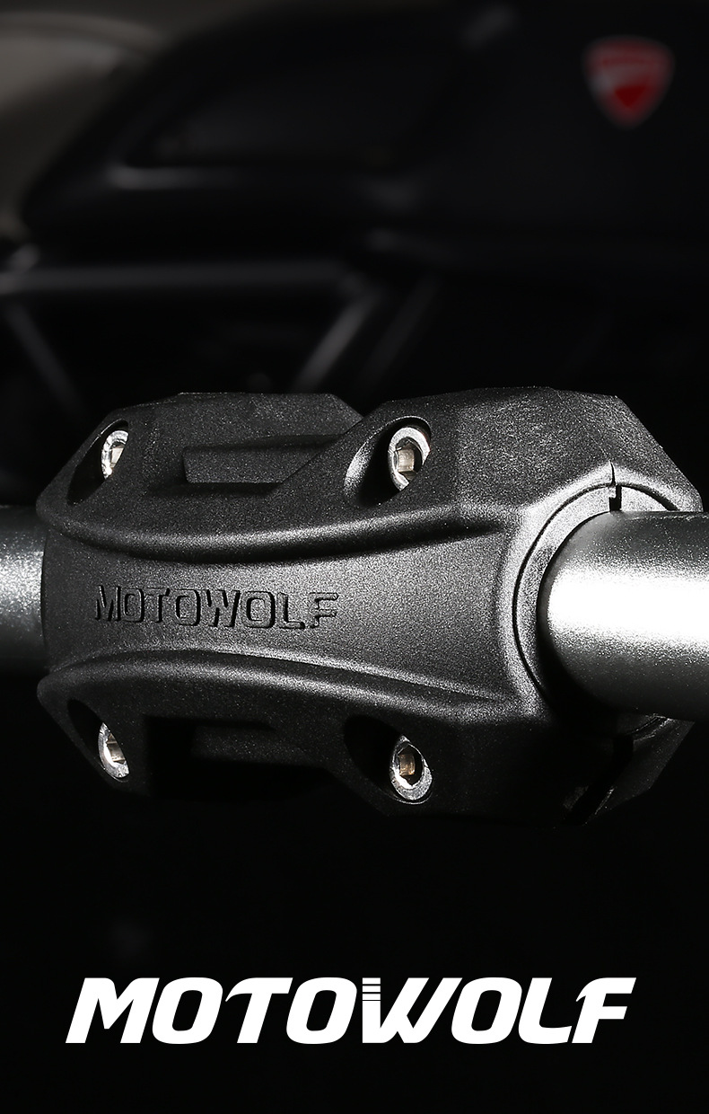 กันล้ม MOTOWOLF MDL 3703 ปะกับ กันรอยแครชบาร์