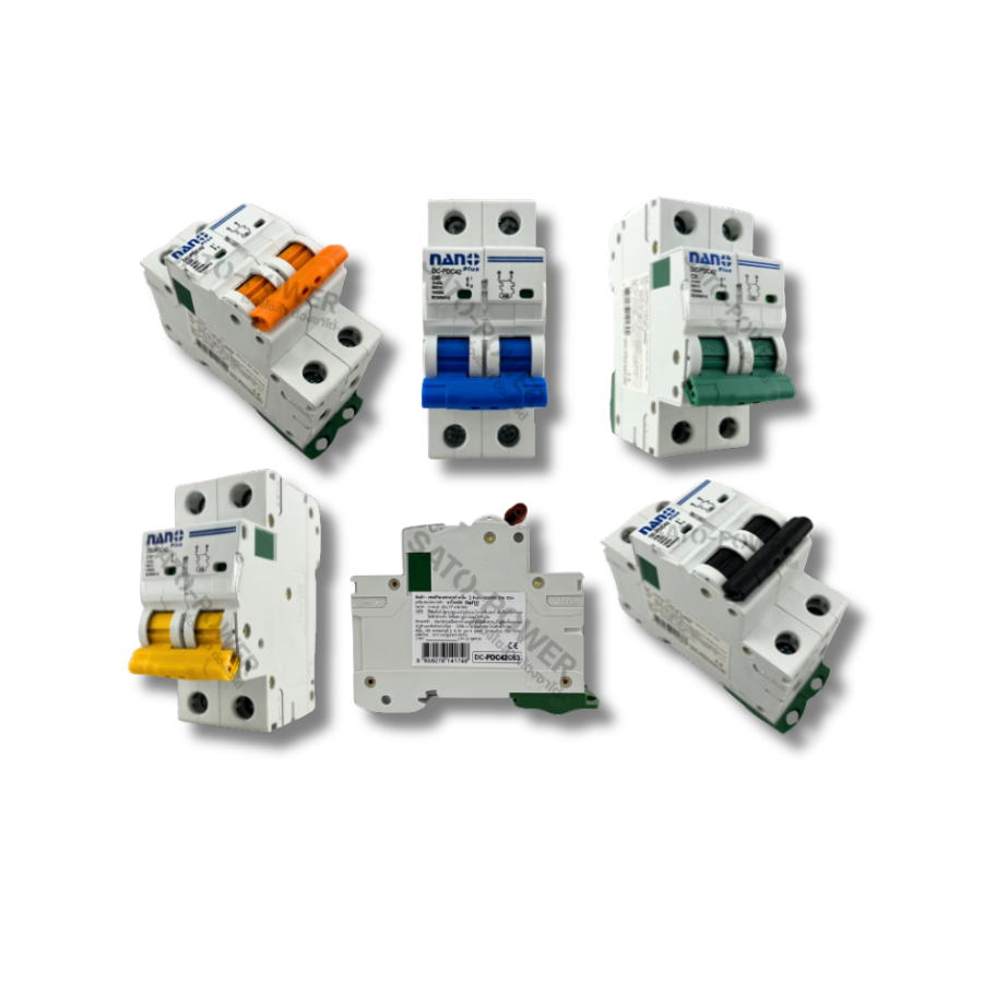 NANO CB DC 2P 6kA 10A-63A NANO PLUS Breaker DC เซอร์กิตเบรกเกอร์ เบรกเกอร์ โซล่าเซล โซล่าเซลล์