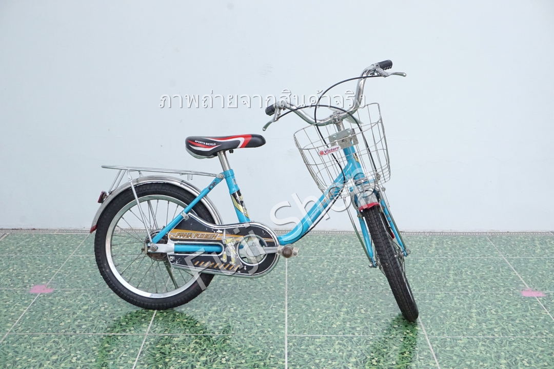 จักรยานเด็กญี่ปุ่น - ล้อ 16 นิ้ว - ไม่มีเกียร์ - สีฟ้า [จักรยานมือสอง]