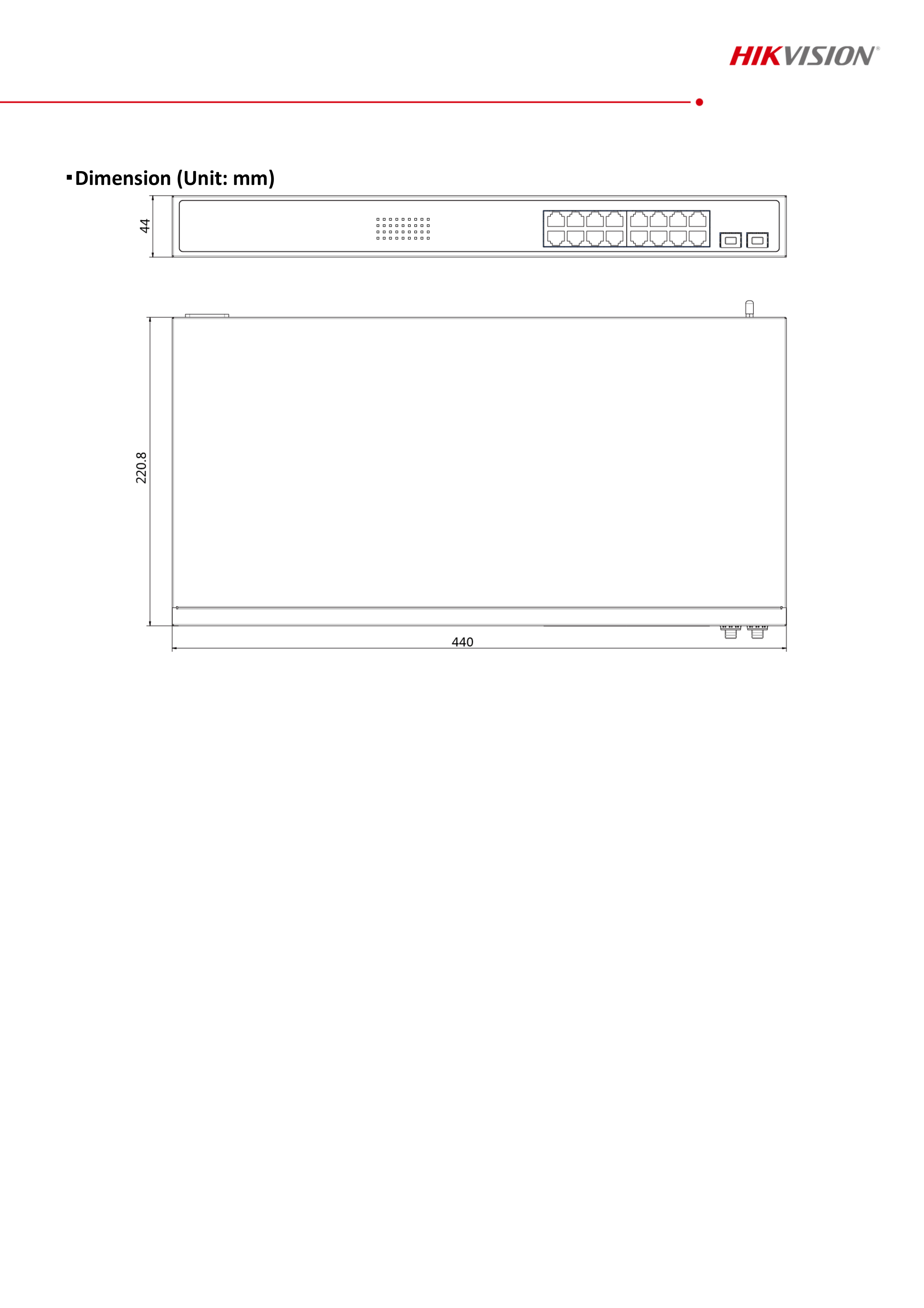 HIKVISION DS-3E1518P-SI : 16 Port Gigabit Smart POE Switch and 2 × Gigabit fiber optical ports BY BILLIONAIRE SECURETECH DS-3E1518P-SI