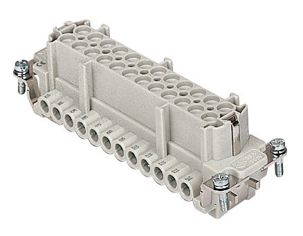 ILME รุ่น CNEF 24 T Female Insert heavy duty connector 24P 16A 500V size 104.27