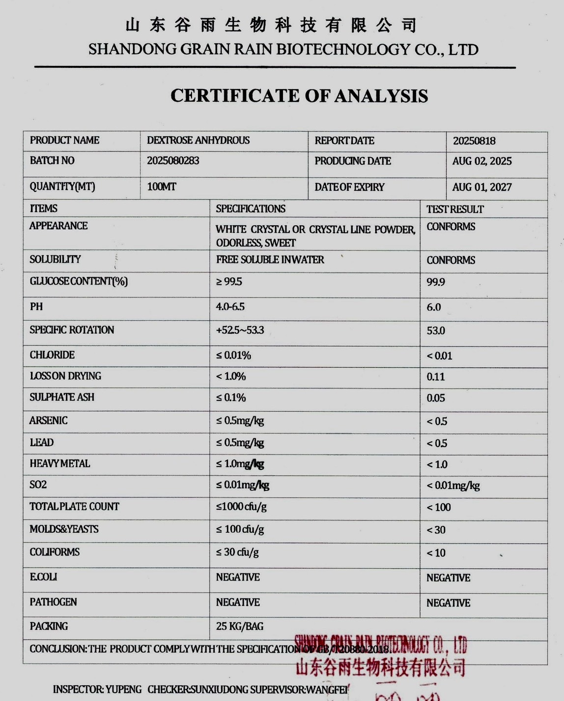 น้ำตาลกลูโคส Dextrose Anhydrous (กลูโคสแบบผลึก) เด็กซ์โตรส น้ำตาลโมเลกุลเดี่ยว เกรดอาหาร บรรจุ 25 กิโลกรัม