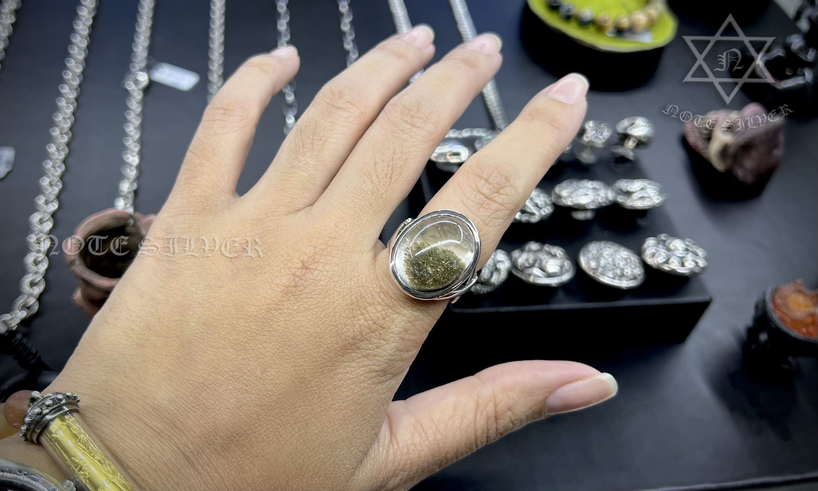 แหวนเงินแท้ โป่งขาม Sterling Silver 925 NSRG1487