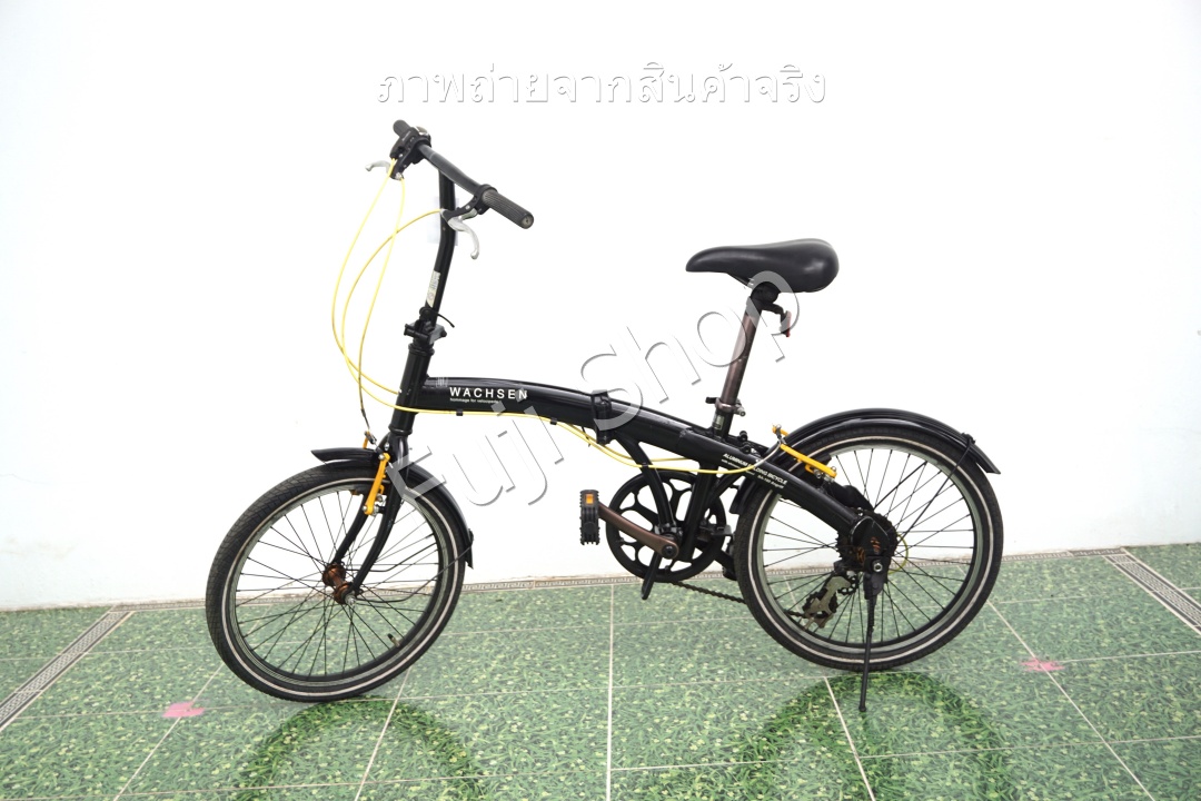 จักรยานพับได้ญี่ปุ่น - ล้อ 20 นิ้ว - มีเกียร์ - อลูมิเนียม - Wachsen - สีดำ [จักรยานมือสอง]