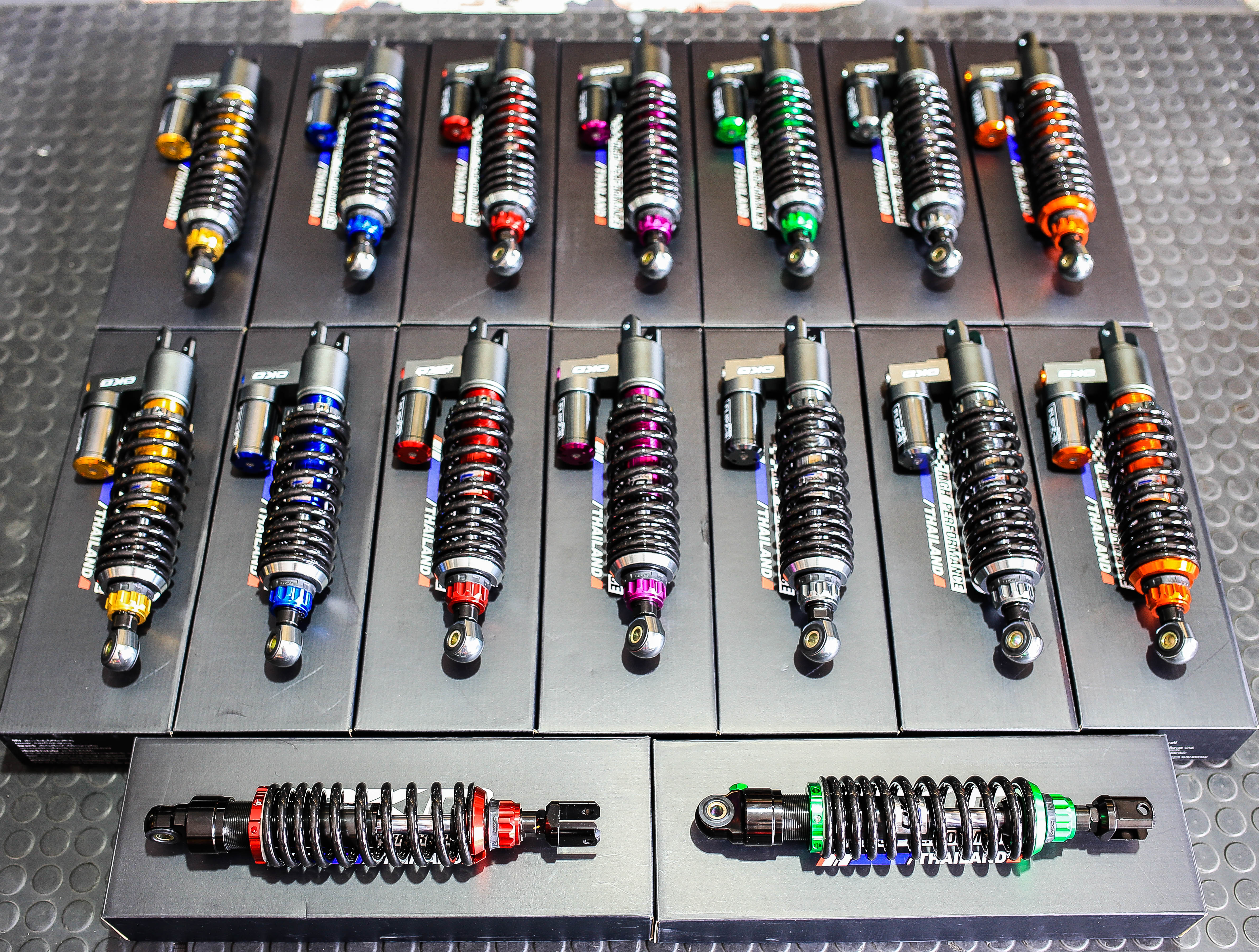 โช๊ค OKD รุ่น Flipz II แบบมีซับแท้งค์ใส่ Honda Giorno+ และ Honda Lead