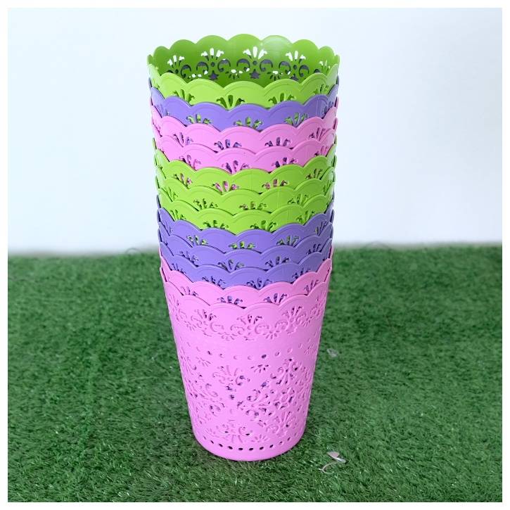 ตะกร้ากลมฉลุเล็ก No.64