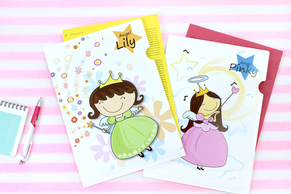 แฟ้มซอง A4 พิมพ์ลายนางฟ้า