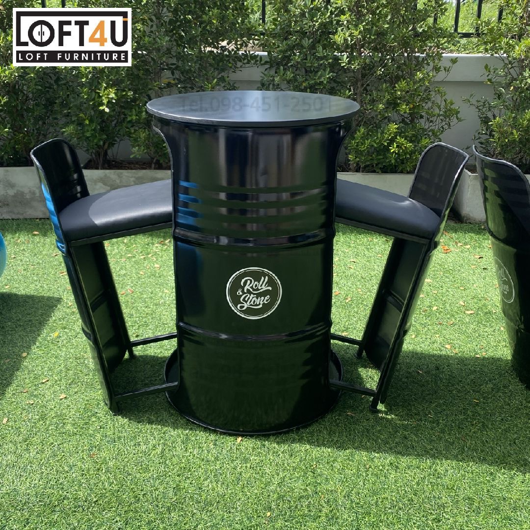 โต๊ะบาร์ คาเฟ่ 200L : Bar table set : 2 seats